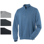 9809 Greg Norman Lined Pima 1/4 Zip Sweater
